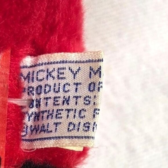 Vintage Walt Disney Mickey Mouse Plush Stuffed Animal Handmade 9.5" Sitting - Picture 6 of 6